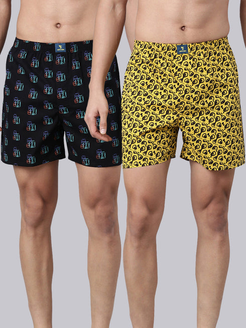 2 Pack Printed Cotton Boxers